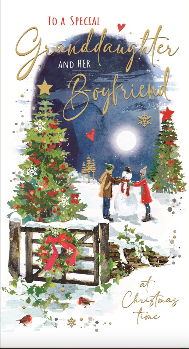 Jonny Javelin Granddaughter & her Boyfriend Christmas Card**