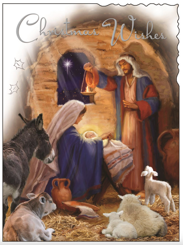 Jonny Javelin Wishes Open Christmas Card**