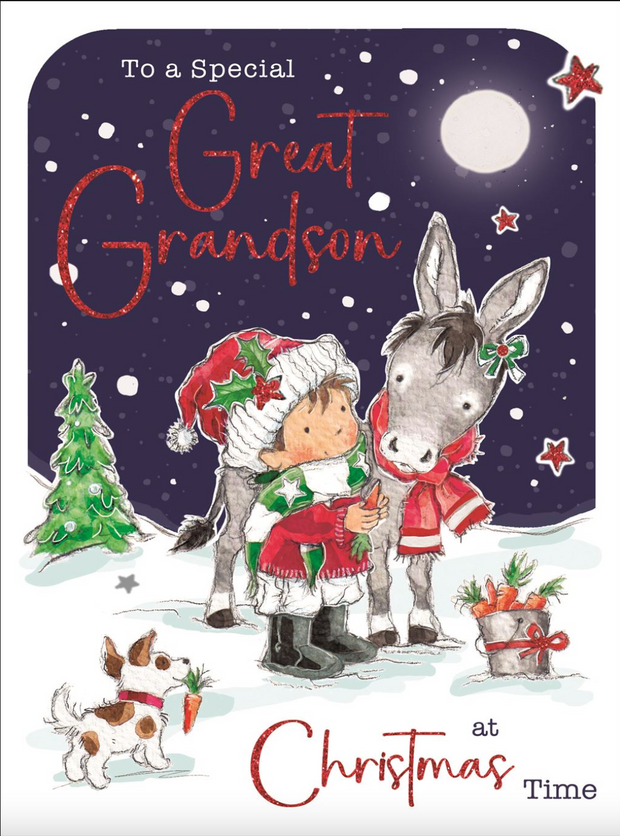 Jonny Javelin Great Grandson Christmas Card**