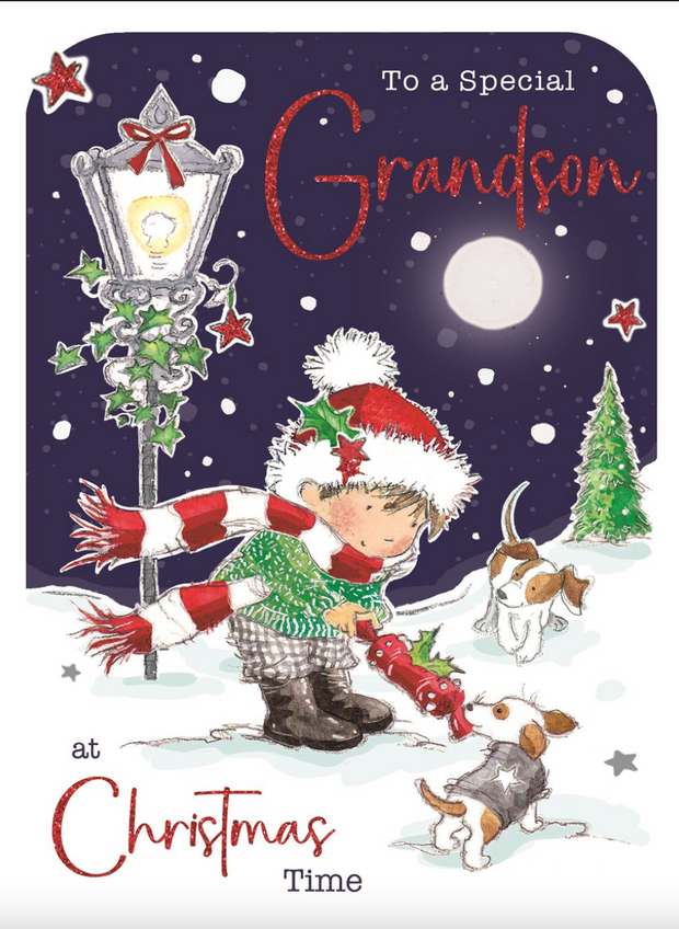 Jonny Javelin Grandson Christmas Card**
