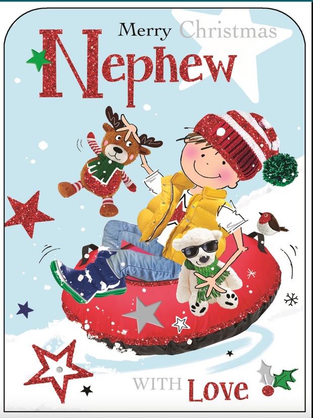 Jonny Javelin Nephew Christmas Card**