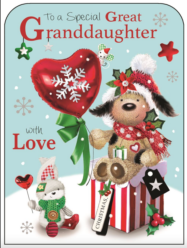 Jonny Javelin Great Granddaughter Christmas Card**