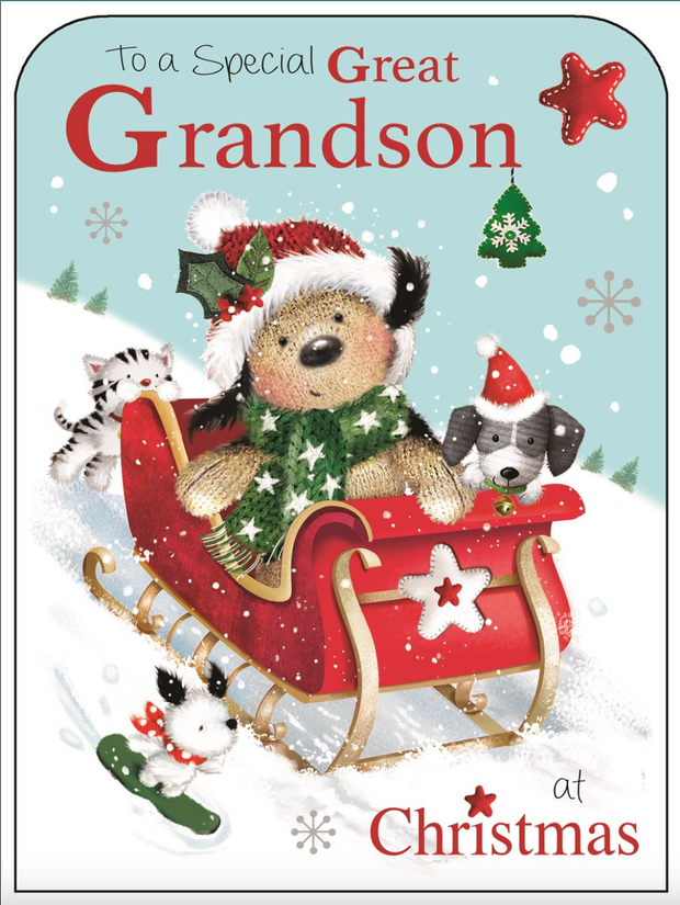 Jonny Javelin Great Grandson Christmas Card**
