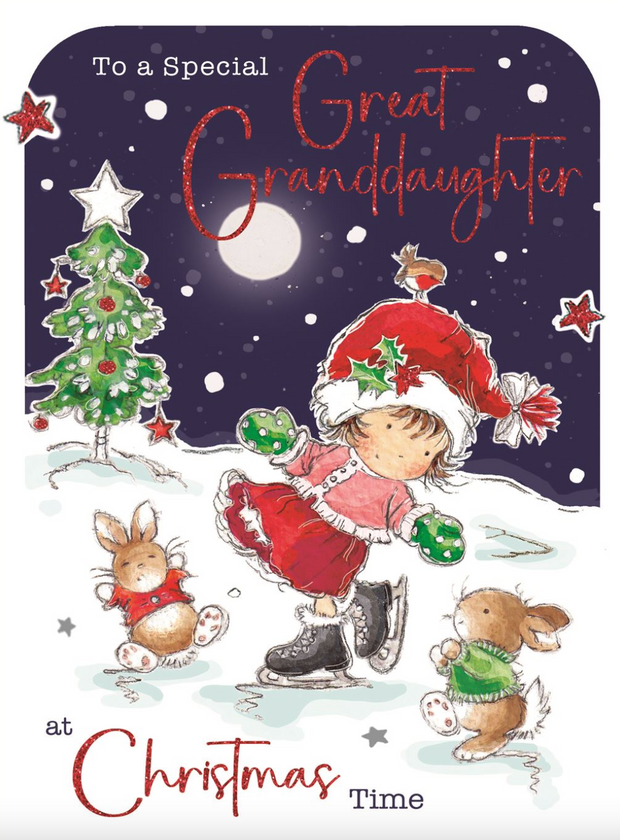 Jonny Javelin Great Granddaughter Christmas Card**