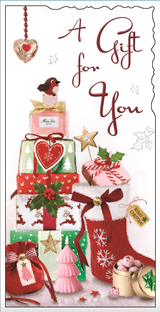 Jonny Javelin Money Wallet Christmas Card**