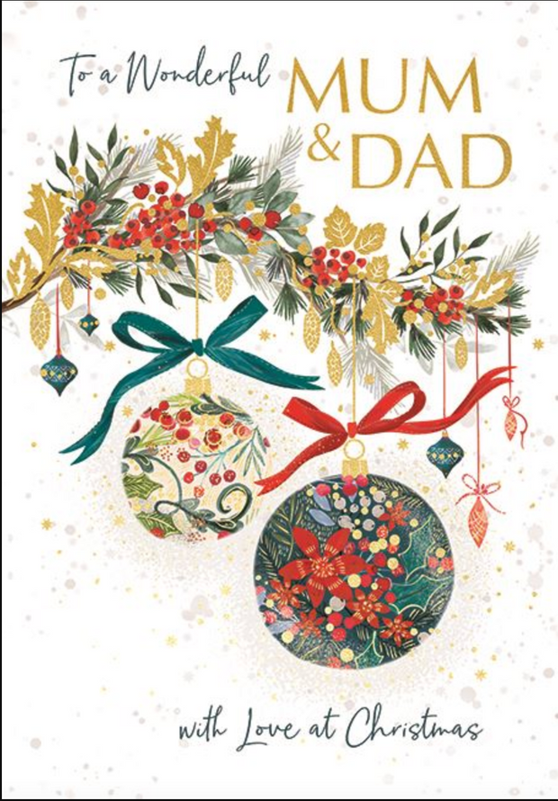 Ling Design Mum & Dad Christmas Card**