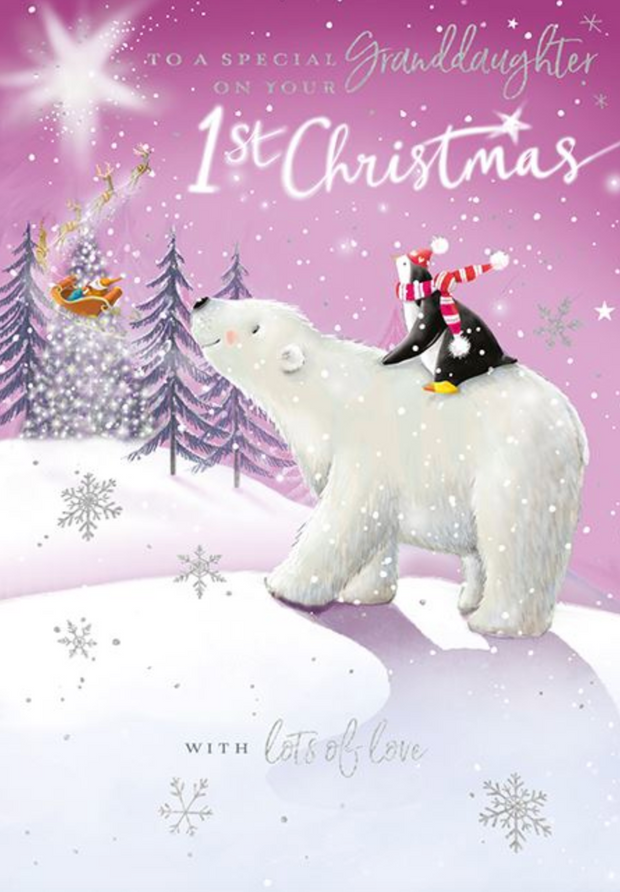 Ling Design Granddaughter 1st Christmas Card**