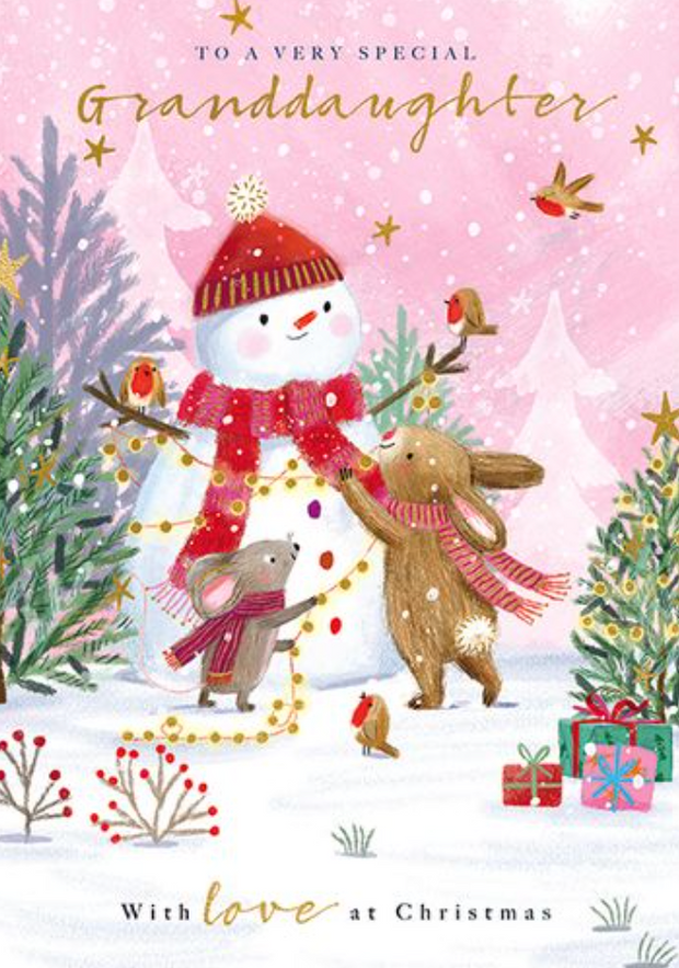 Ling Design Granddaughter Christmas Card**