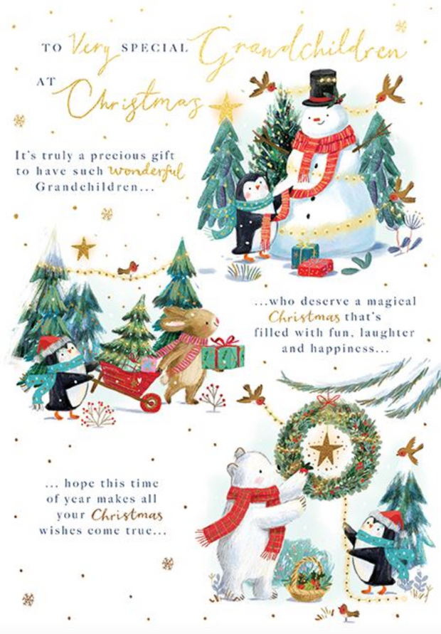 Ling Design Grandchildren Christmas Card**