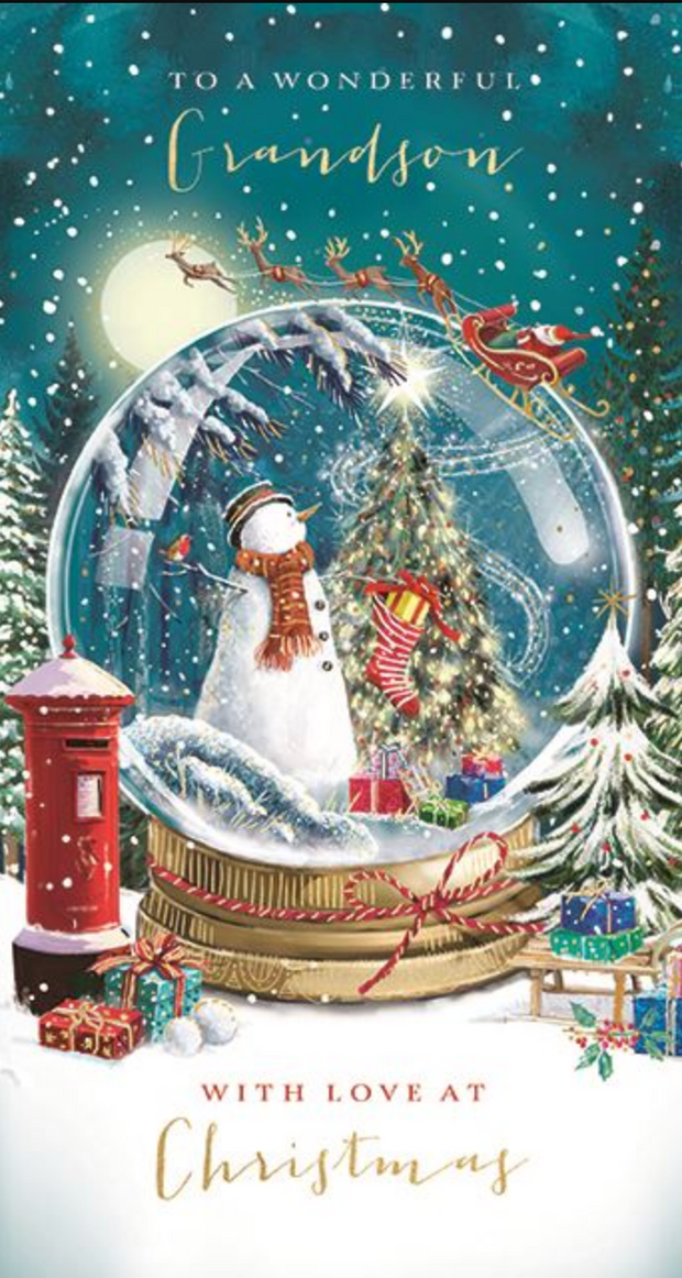 Ling Design Grandson Christmas Card**