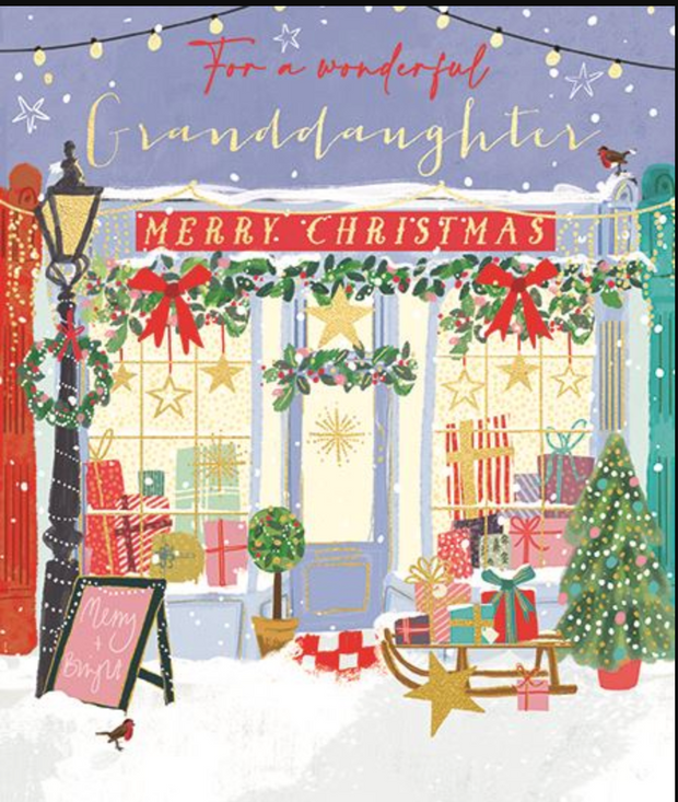 Ling Design Granddaughter Christmas Card**