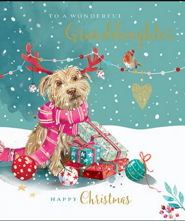Ling Design Granddaughter Christmas Card**