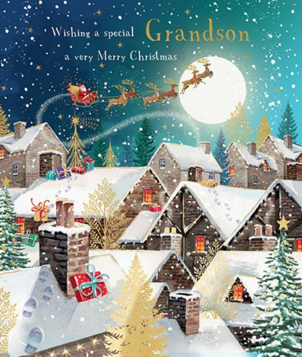 Ling Design Grandson Christmas Card**