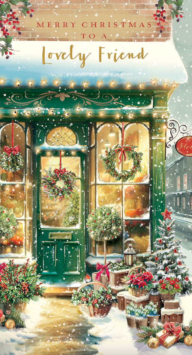 Ling Design Lovely Friend Christmas Card**
