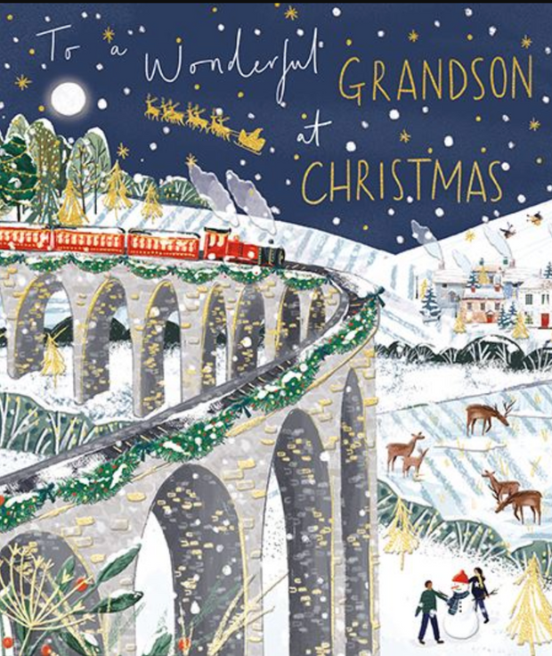 Ling Design Grandson Christmas Card