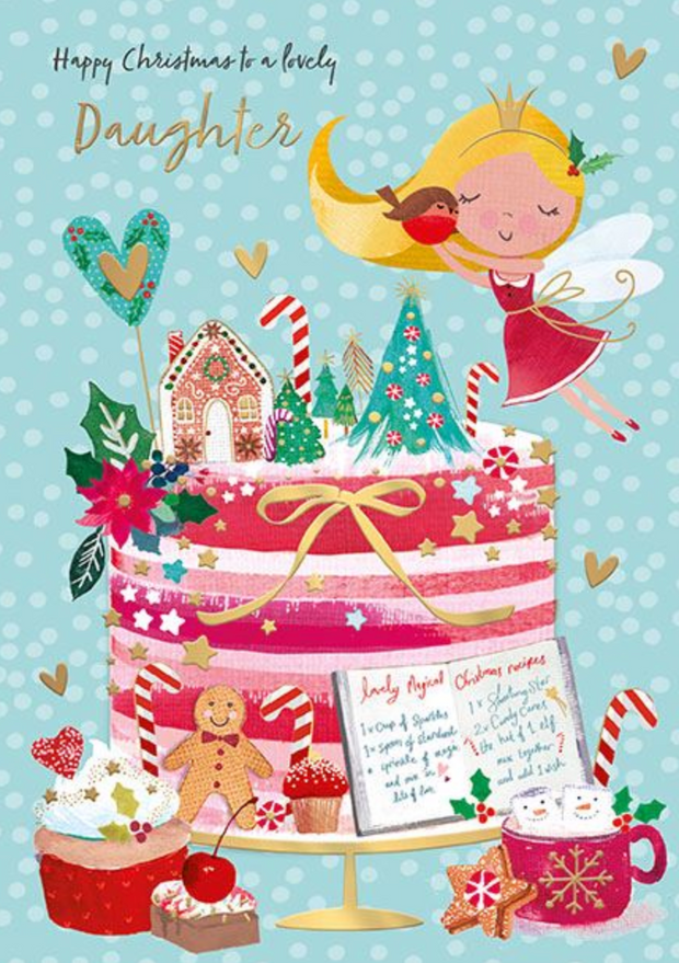 Words N Wishes Daughter Christmas Card**