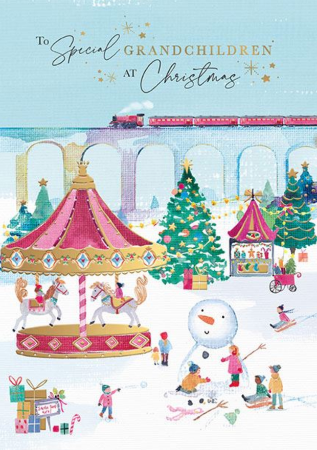 Words N Wishes Grandchildren Christmas Card**