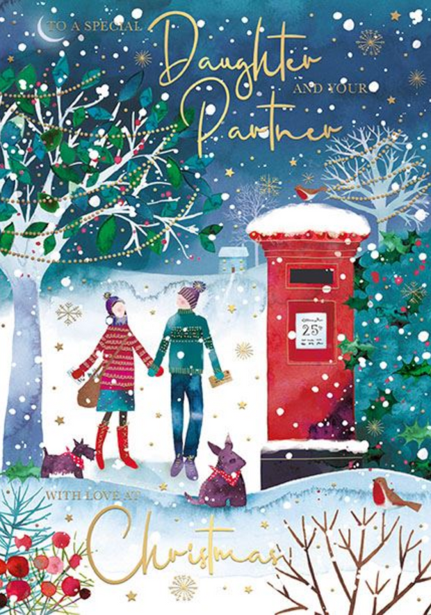Words N Wishes Daughter & Partner Christmas Card**