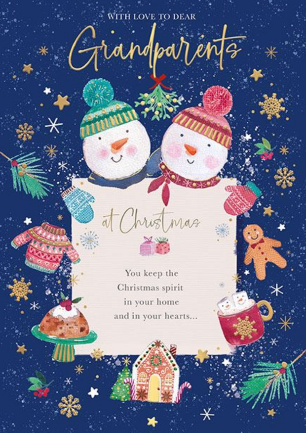 Words N Wishes Grandparents Christmas Card**