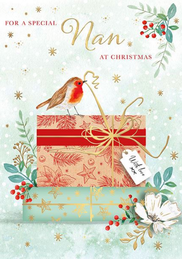 Words N Wishes Nan Christmas Card**