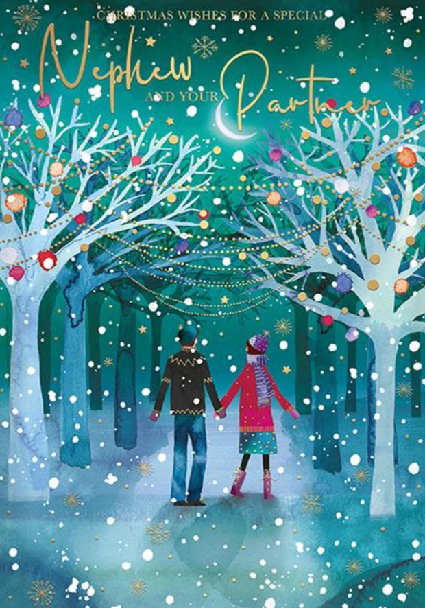 Words N Wishes Nephew & Partner Christmas Card**