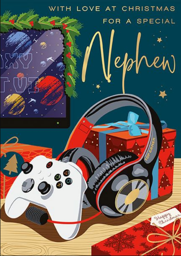Words N Wishes Nephew Christmas Card**