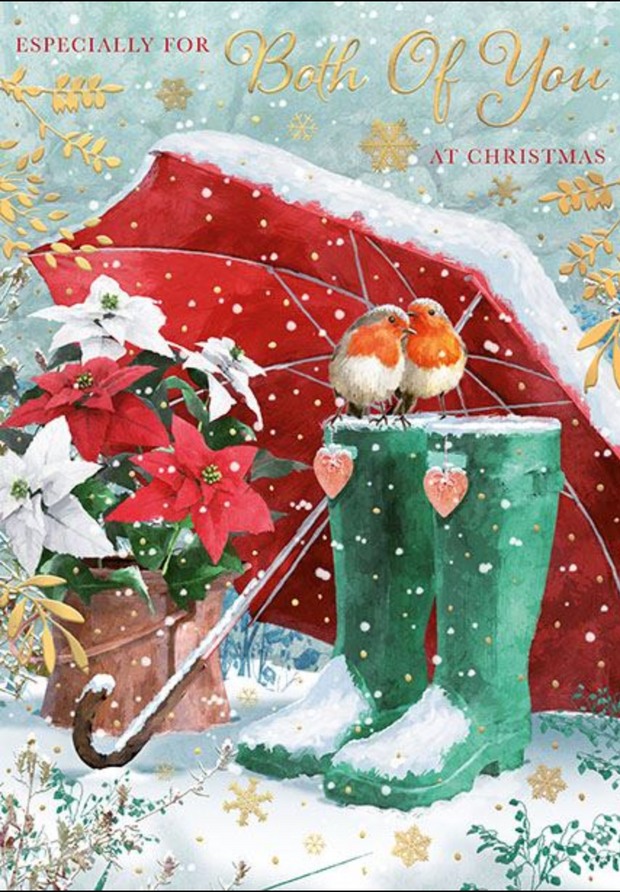 Words N Wishes Both Of You Christmas Card**