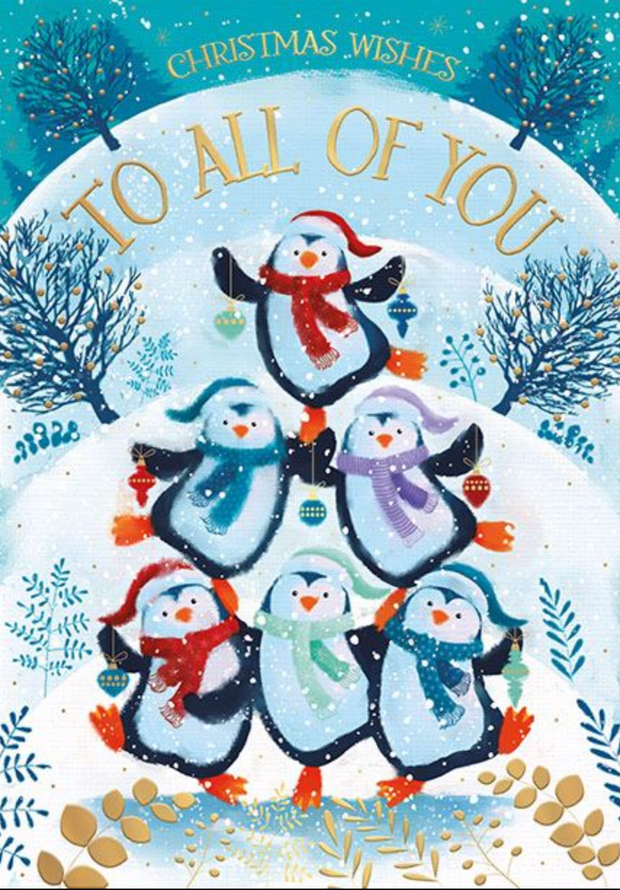 Words N Wishes All Of You Christmas Card**