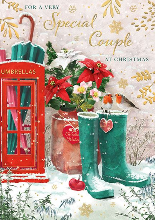 Words N Wishes Special Couple Christmas Card**