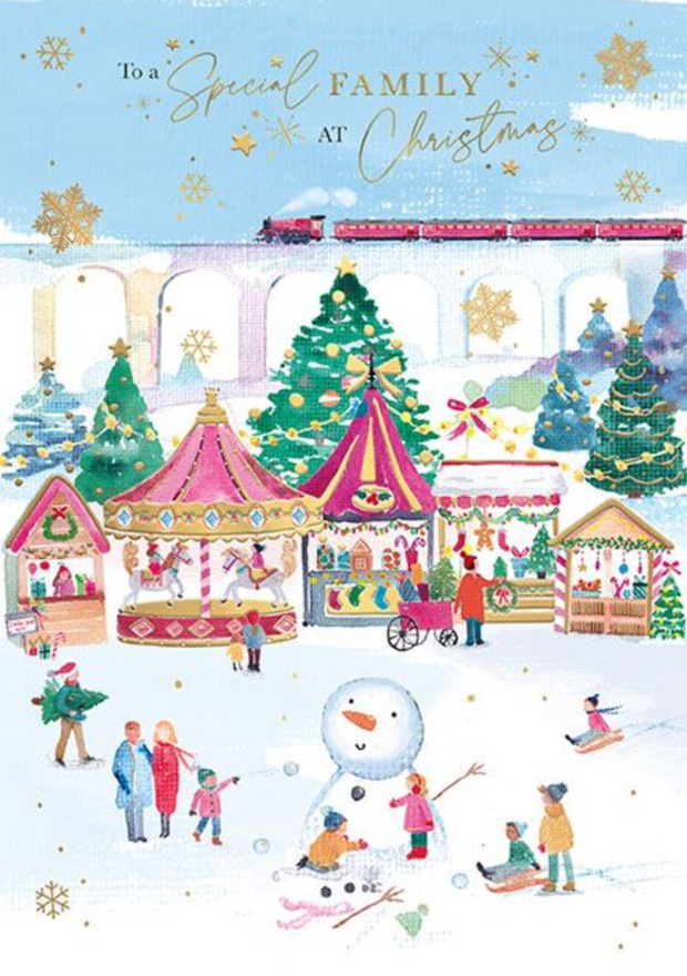 Words N Wishes Special Family Christmas Card**