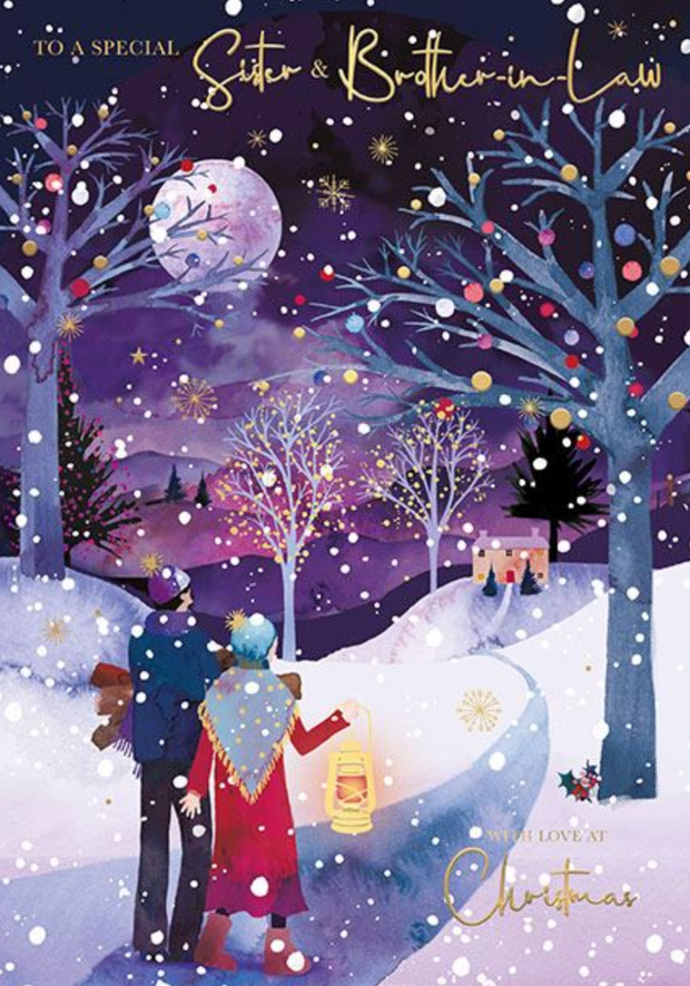 Words N Wishes Sister & Brother-in-Law Christmas Card**