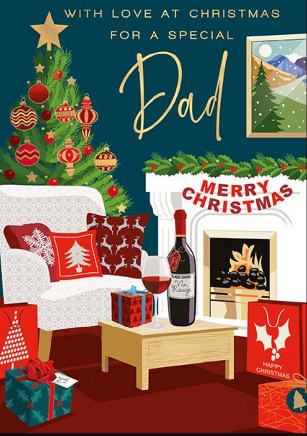 Words N Wishes Dad Christmas Card**
