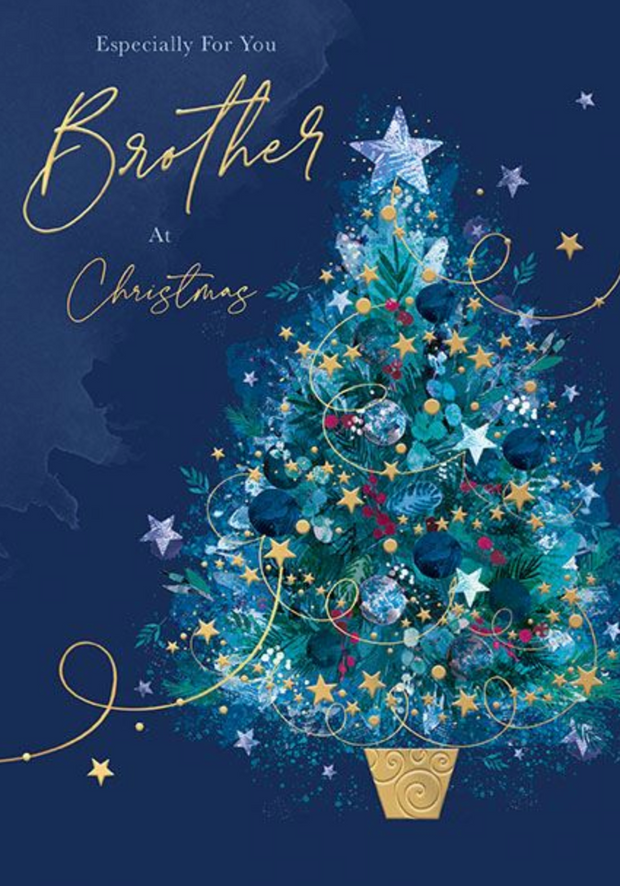 Words N Wishes Brother Christmas Card**