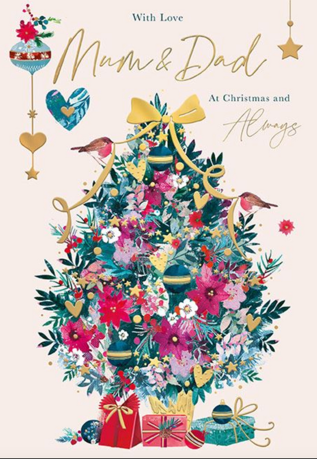 Words N Wishes Mum & Dad Christmas Card**