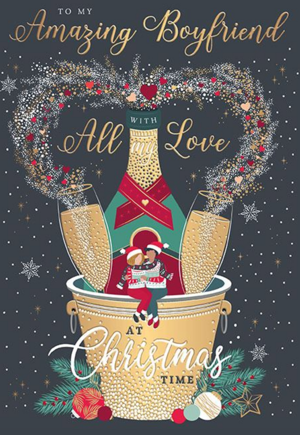 Words N Wishes Boyfriend Christmas Card**