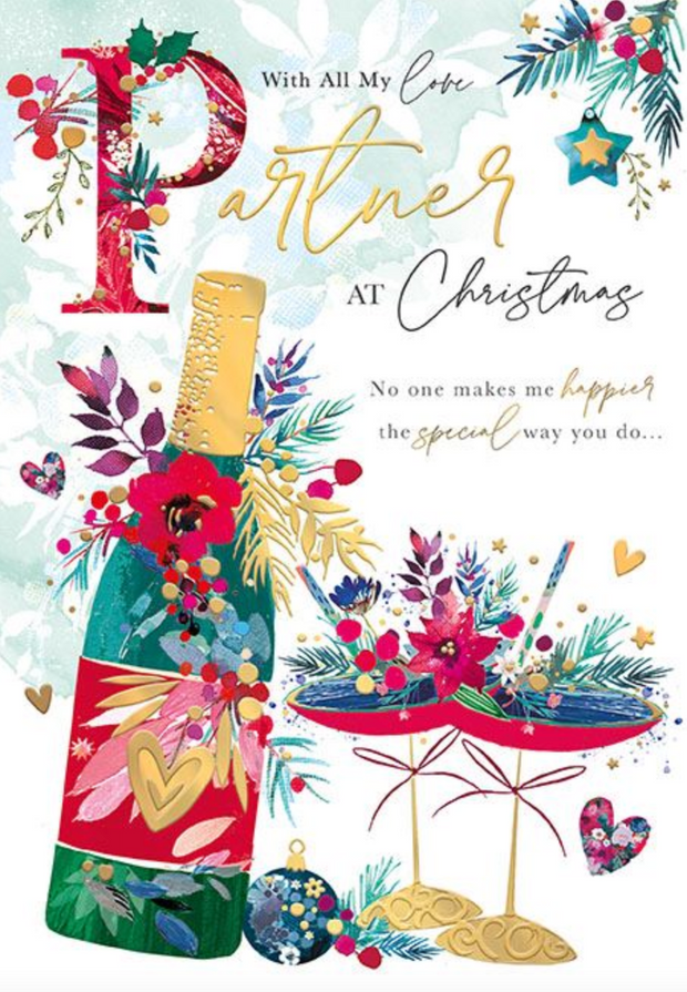Words N Wishes Partner Christmas Card**