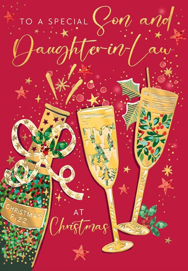 Words N Wishes Son & Daughter-in-Law Christmas Card**