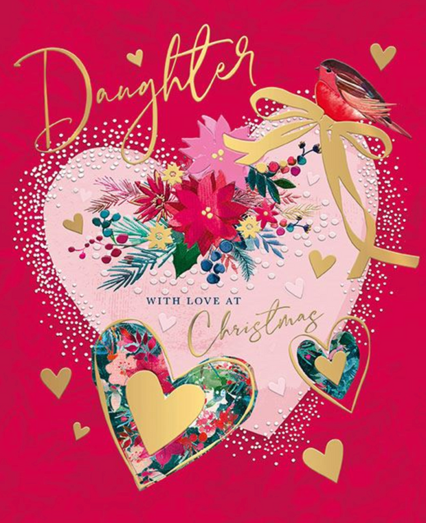 Words N Wishes Daughter Christmas Card**