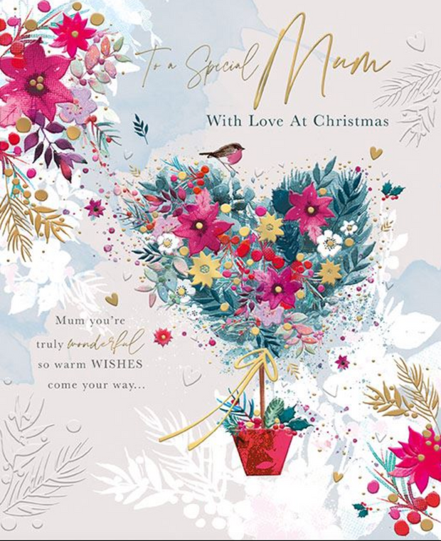 Words N Wishes Mum Christmas Card**