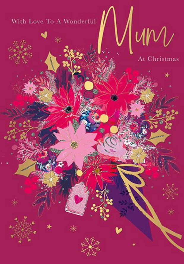 Words N Wishes Mum Christmas Card**