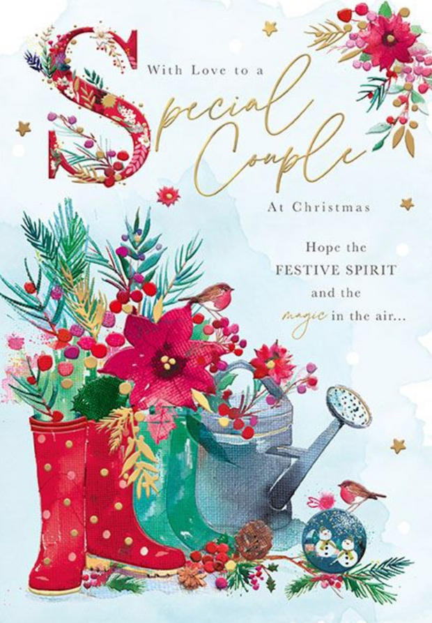 Words N Wishes Special Couple Christmas Card**