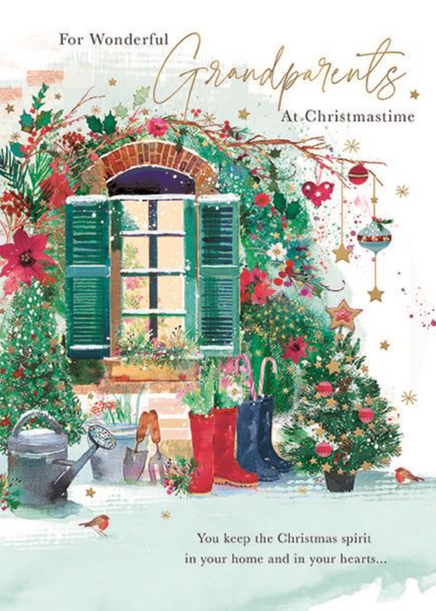 Words N Wishes Grandparents Christmas Card**