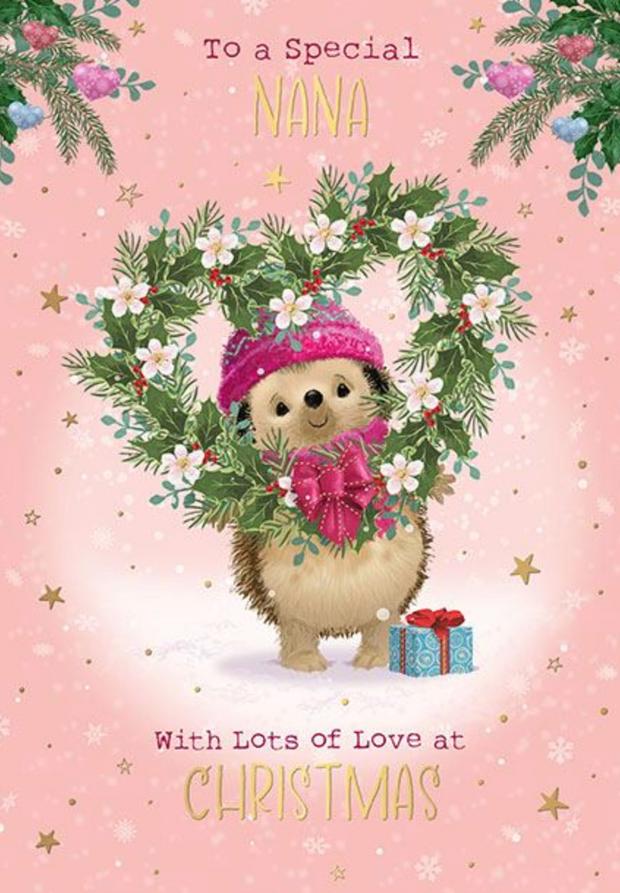 Words N Wishes Nana Christmas Card**