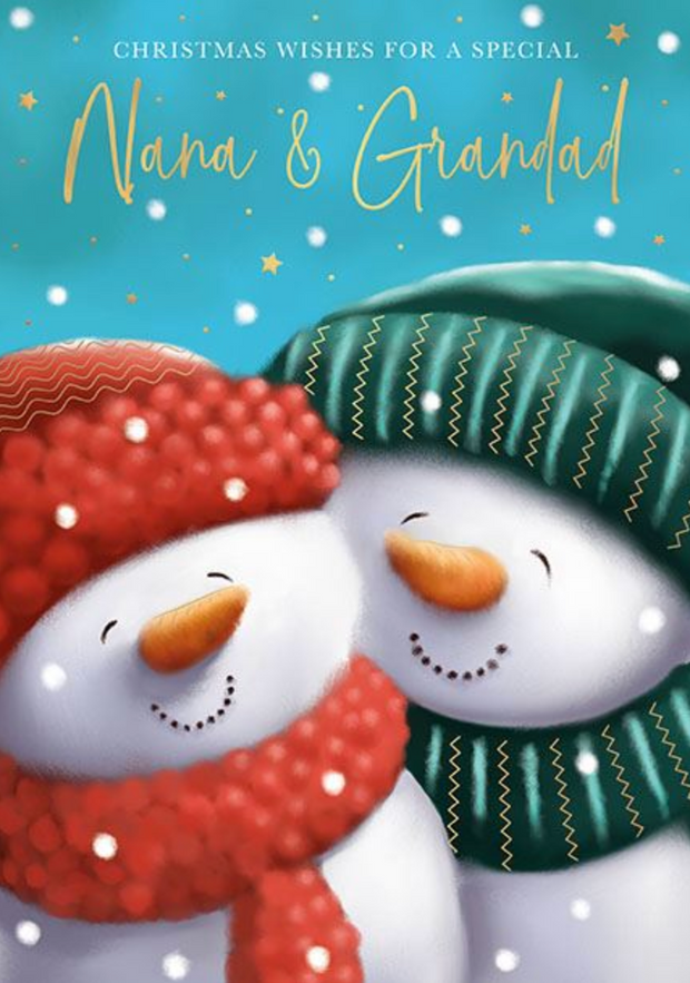Words N Wishes Nana & Grandad Christmas Card**