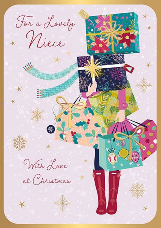 Words N Wishes Niece Christmas Card**