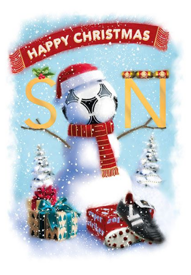 Words N Wishes Son Christmas Card**