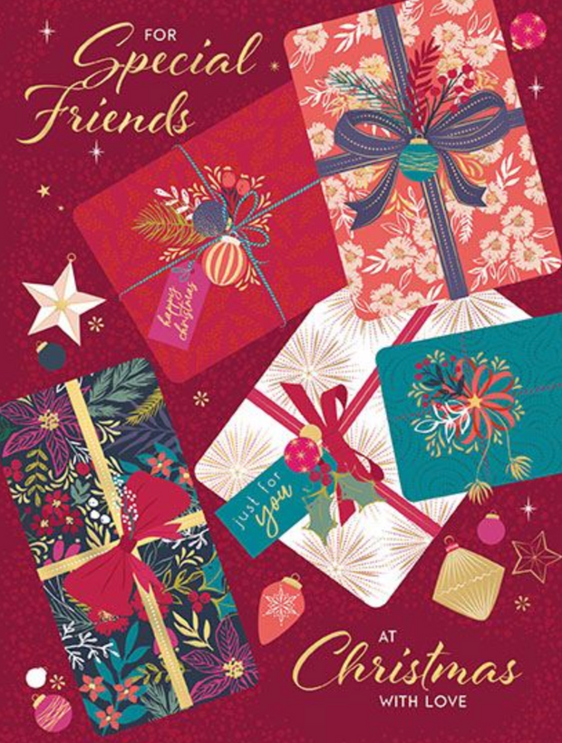 Words N Wishes Special Friends Christmas Card**
