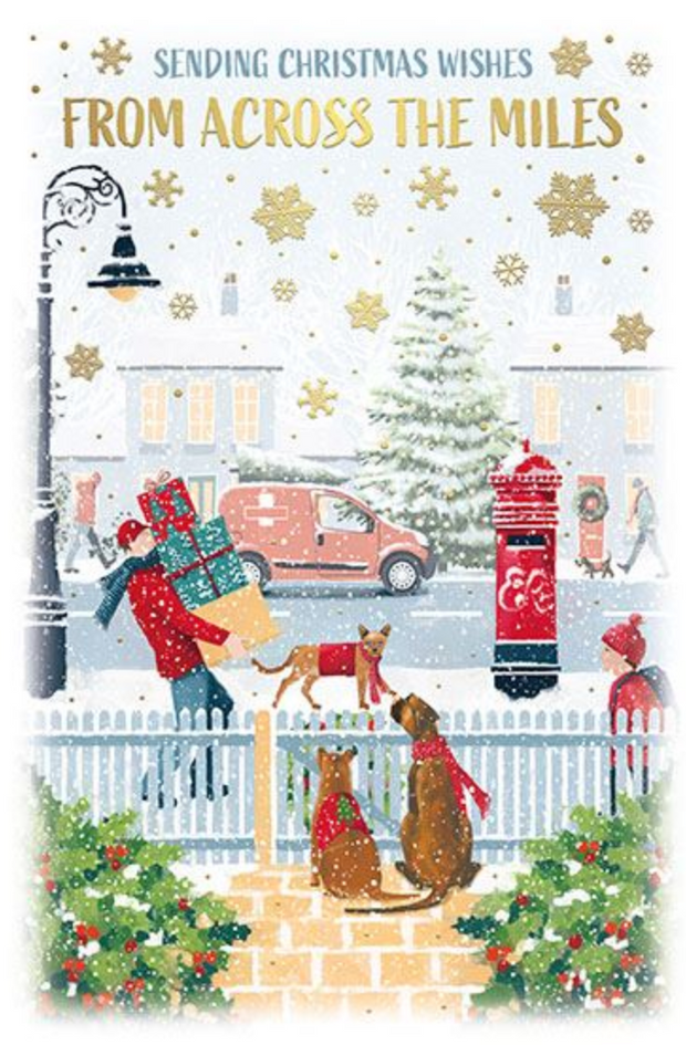 Words N Wishes From Across the Miles Christmas Card**