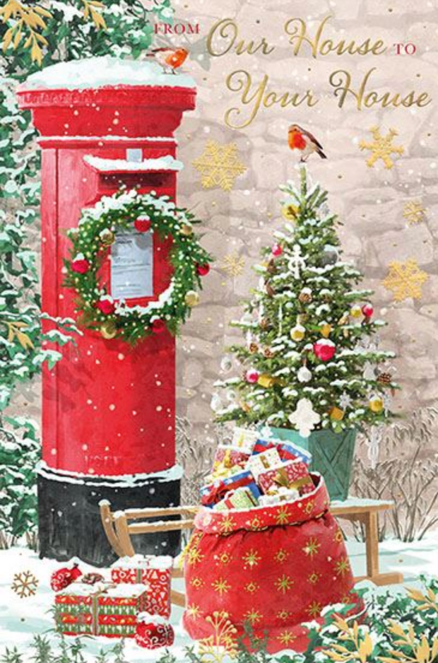 Words N Wishes Our House To Your House Christmas Card**