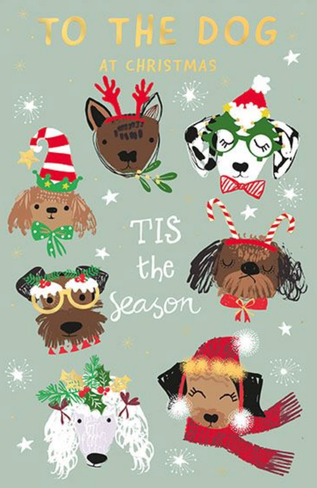 Words N Wishes To The Dog Christmas Card**